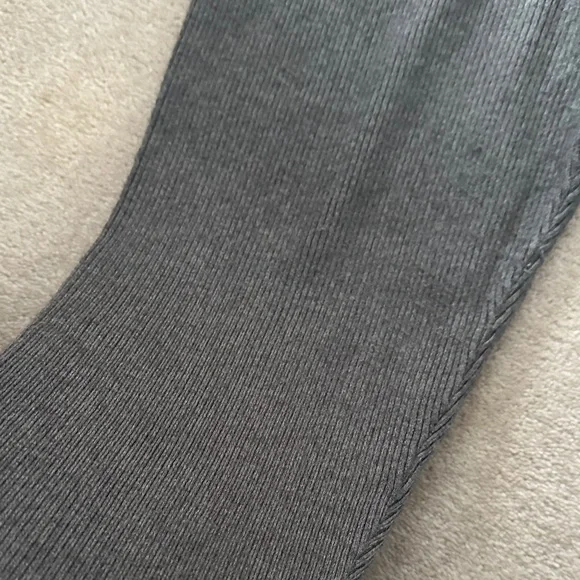 Zara Gray Ribbed Pants! - Picture 4 of 7